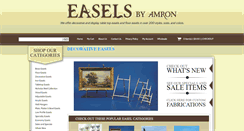Desktop Screenshot of easelsbyamron.com